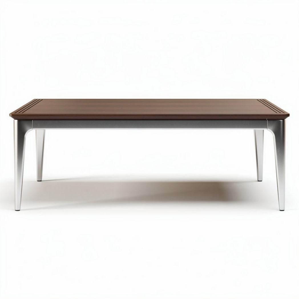 Wooden coffee table with metal legs 150 x 90 x 75cm for living room use