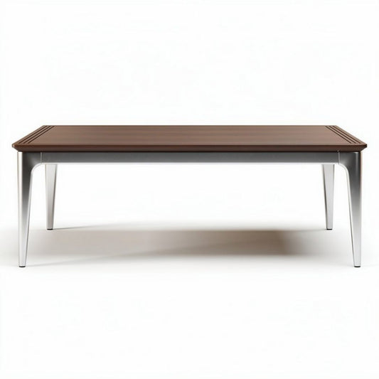 Wooden coffee table with metal legs 150 x 90 x 75cm for living room use