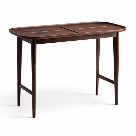 Wooden dining table with natural finish suitable for indoor use 120 x 60 x 75cm